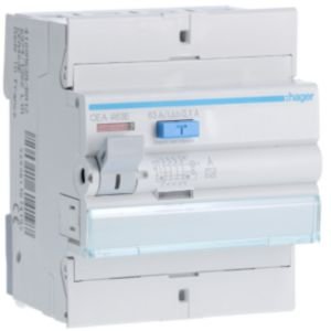 Hager 63A 4P 6kA 100mA Type A RCD CEA463E