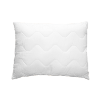 Luxury washable pillow with quilted "anti-ball" fibre