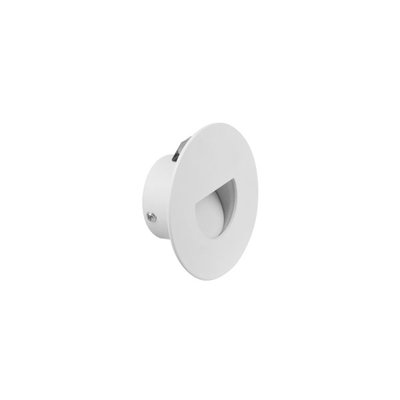 SAL Danham LED Round Recessed Wall Light White