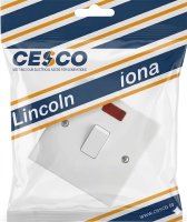 Lincoln 20 Amp Double Pole Switch c/w Neon Pre Packed