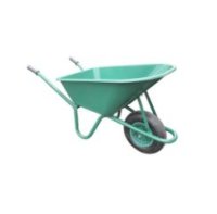 Intertrade Wheelbarrow with PVC Body 100 Litre Green