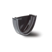 POLYPIPE RD507 BLACK EXTERNAL STOP END POLYFLOW 117mm