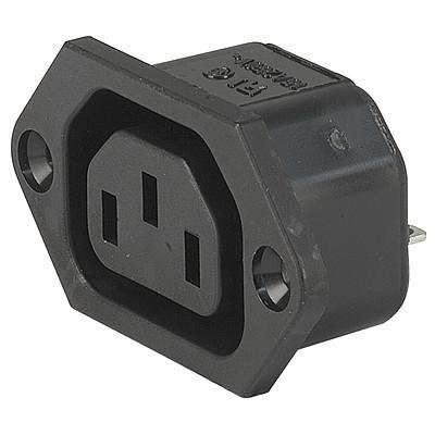 IEC Panel Outlet F, screw on mounting