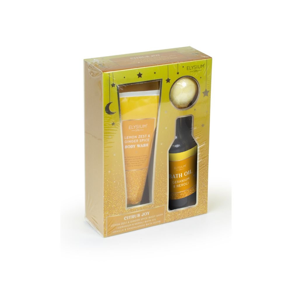 Elysium Spa Citrus Joy 3pc Bath Gift Set