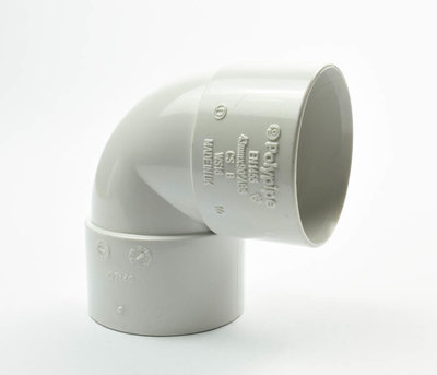 Polypipe 40mm WS16 White ABS 90 Degree Bend