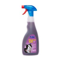 Johnsons Clean & Safe Litter Tray Disinfectant Spray 6x500ml