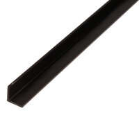 Alberts Angle Black PVC 20x20mm 1 Metre 479039