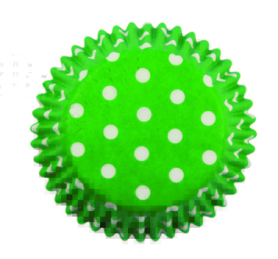 BC735 GREEN POLKA DOTS STD CUPS 60PK