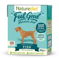 Naturediet Dog Feel Good Fish Tetra Pack 18x390g