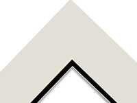 7X5" Custom Opening White Core Double Mounts Pack Of 42