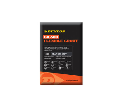 Dunlop GX-500 Graphite Grey Flexible Grout 10kg BAL25956