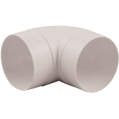 Bocht 90&deg; PVC wit &Oslash; 125