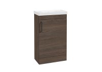 CORTA FLOORSTANDING 50CM SINGLE DOOR COMPACT UNIT SABLE ASH-BLAC