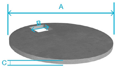 FP McCann Precast Concrete Manhole Cover Slab PRE 1050 SLABx600SR4