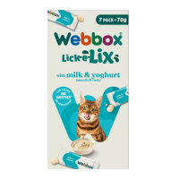 Webbox Cat Lick-e-Lix Cream Milk & Yoghurt 17x5x15g