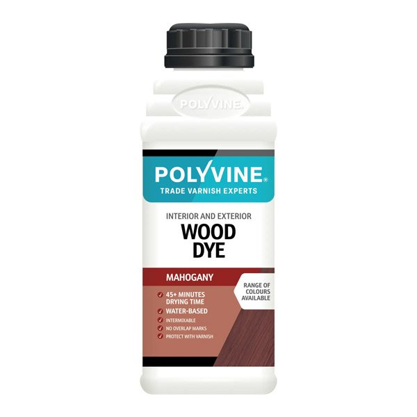 Polyvine Wood Dye Mahogany 500ml