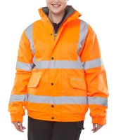 Hi-Vis Orange Bomber Jacket