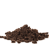 a pile of dark chocolate chunks