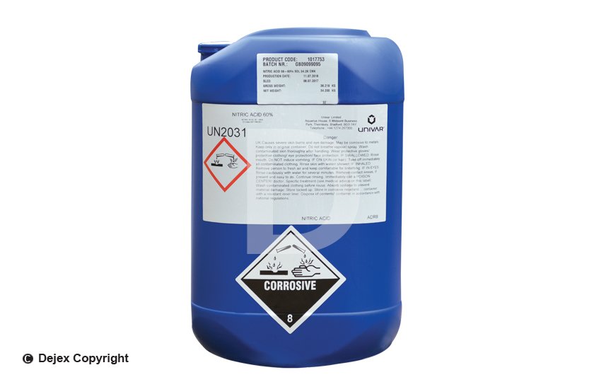 NITRIC ACID 60% (25lt/36.5Kg) [Regulated Substance]