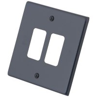 Granite Blue 2 Gang Grid Plate 6103-351