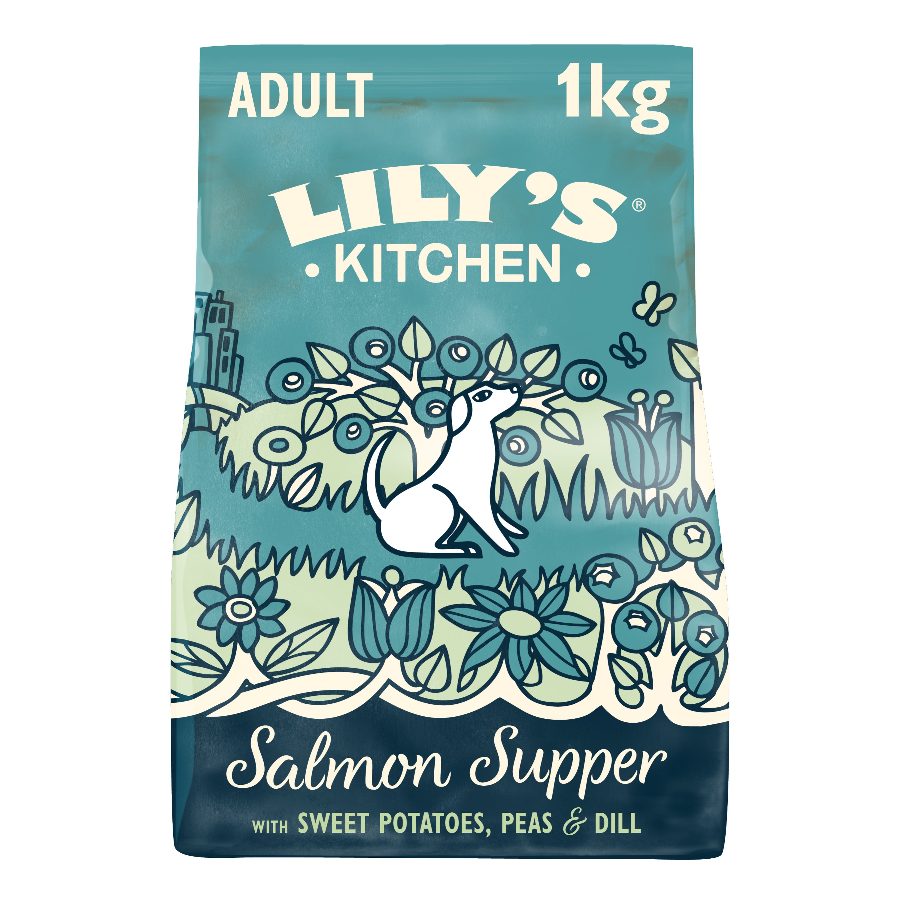 Lilys Kitchen Pet Food DOG DRY Salmon Food DDF1 X 4 X 1kg cnfoods