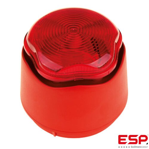ESP ESPCLH1001 | IP65 Electronic Combined Sounder + Strobe Red