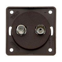 Berker TV & Satellite Socket
(Black)