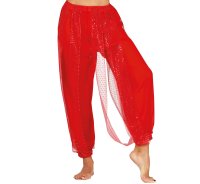 Red Belly Dance Pants, Adult, 42 - 44 (L)