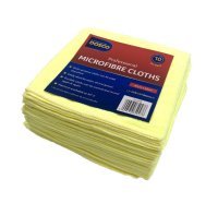 Dosco Professional Microfibre Cloths Yellow x 10