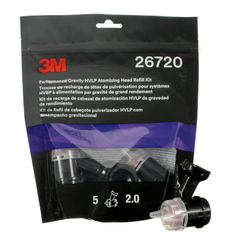3M Performance Gravity HVLP Refill Kit, Red, 2.0