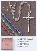 Acrylic Rosary/Crystal   (6284/CRY)