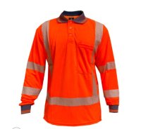  TTMC D/N Long Sleeve Orange Polo Shirt