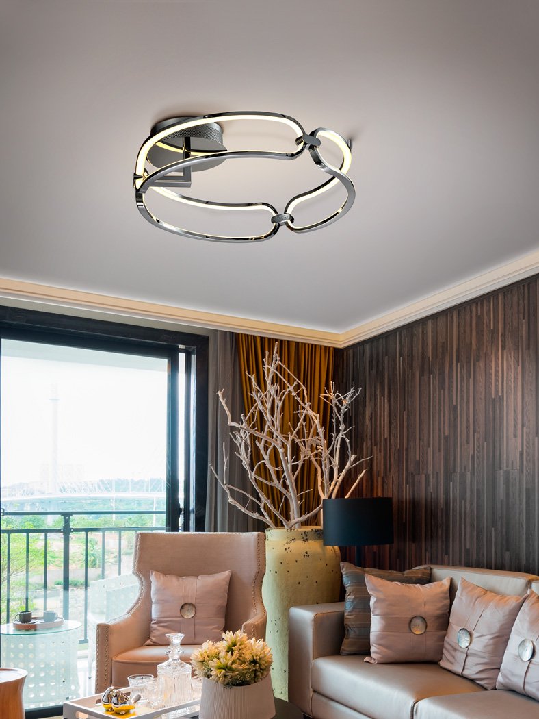 Schuller Collette Chrome LED Ceiling Light 786485