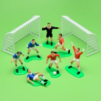 Plastic Football Kit 6 Players, 1 Ref. And 2 Goals Set