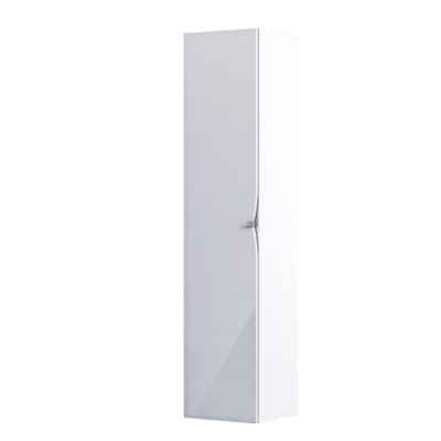 Serra 35cm Tall Boy Wall Cabinet - Gloss White