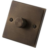 Dark Bronze 1 Gang 2 Way 400W Dimmer 6060-021