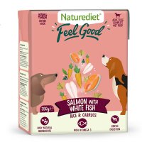 Naturediet Dog Feel Good Salmon Tetra Pack 18x390g