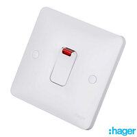 Hager Sollysta 20A DP Switch with Neon WMDP84N