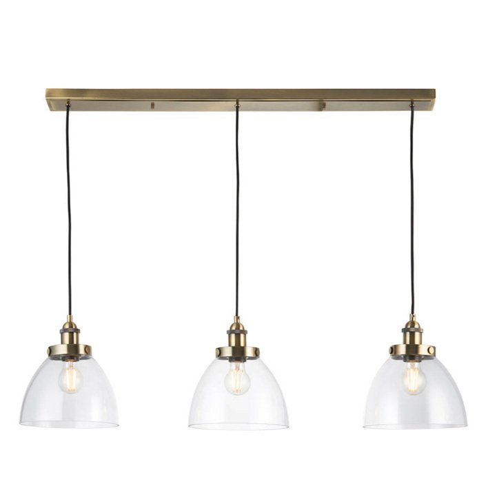 Hansen 3 Light Antique Brass Pendant, product code 98114