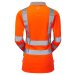 PULSAR&reg; Protect Women's Long Sleeve Polo Shirt Orange - Recycled Content