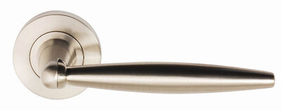 Dale Hardware Satin Nickel Centaur Lever on Round Rose DH003660