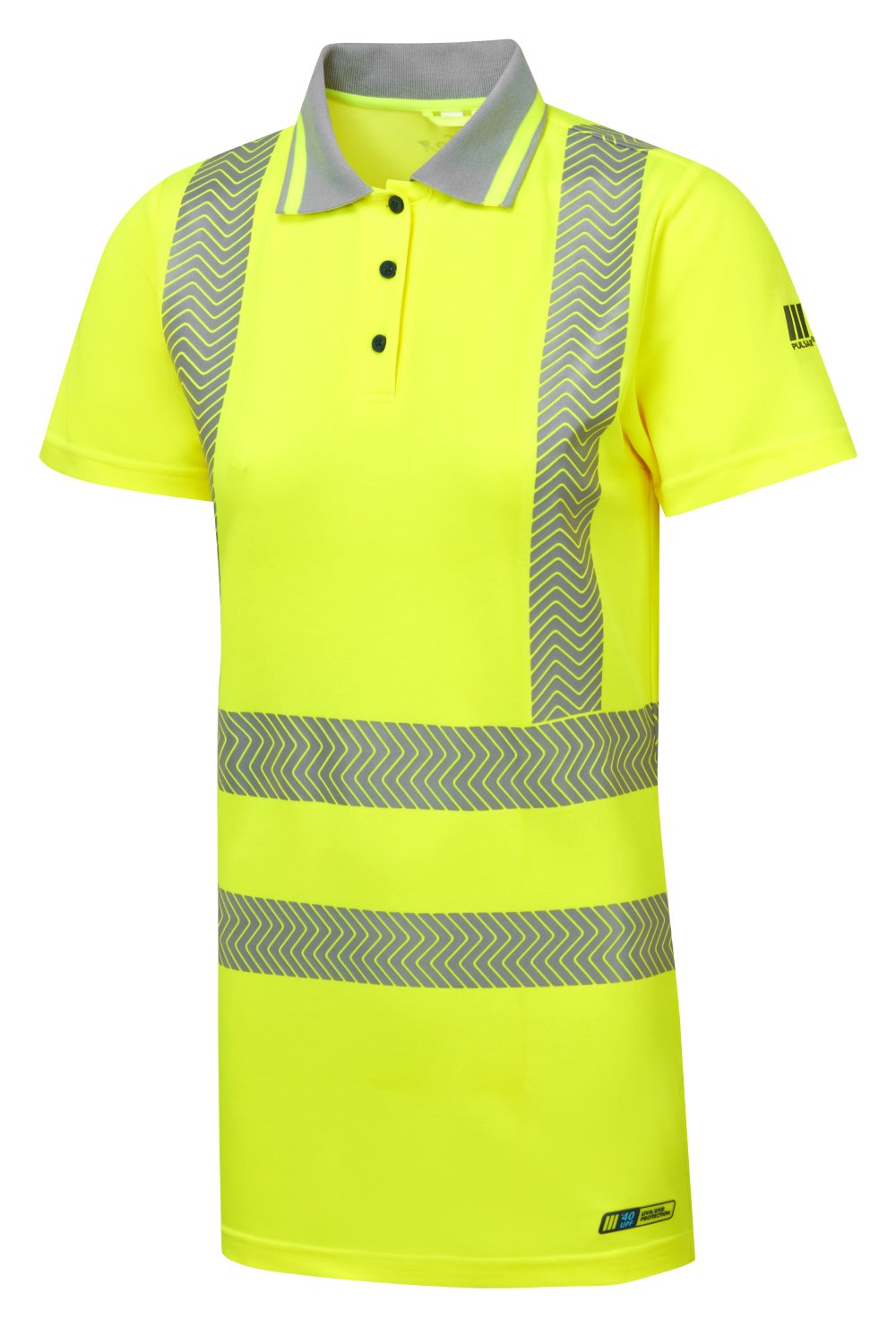PULSAR&reg; LIFE Women's Hi-Vis Short Sleeve Yellow Polo Shirt