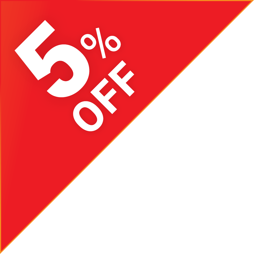 5% off badge