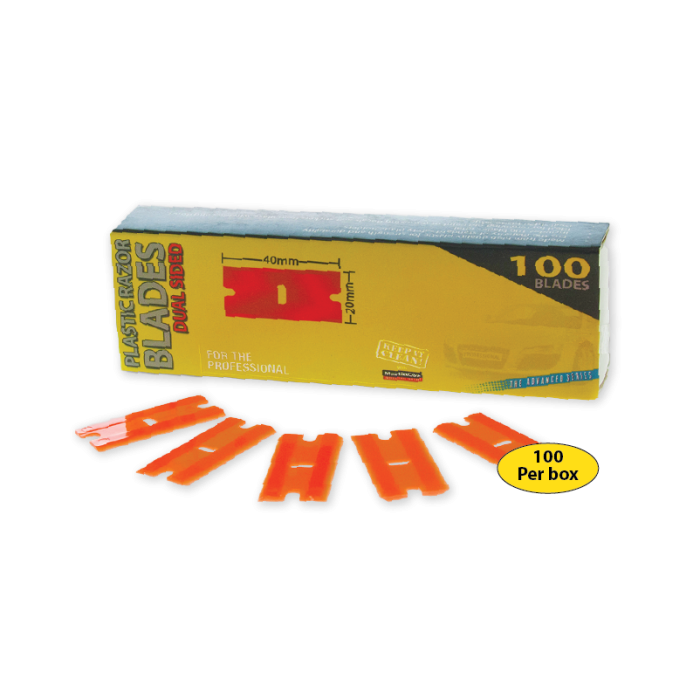 Dual-Sided Plastic Scraper Blades