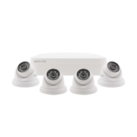 4 Channel 1080P/720P Dome White 500GB 4 Cam