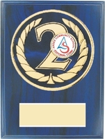 17.5cm 2nd Place Blue Plaque | TC92