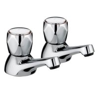 BRISTAN CLUB 3/4" BATH TAPS VAC3/4CMT CHROME PLATED PAIR