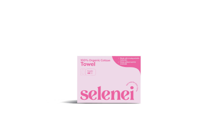 SELENEI ORGANIC TOWEL WITH WINGS 2PK/200CASE