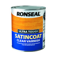 RONSEAL ULTRA TOUGH SATINCOAT CLEAR VARNISH 750 ML