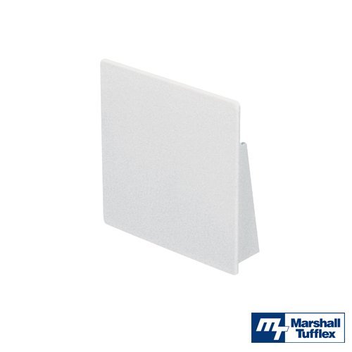 100X50 2 Compartment End Cap TECS100/50WH